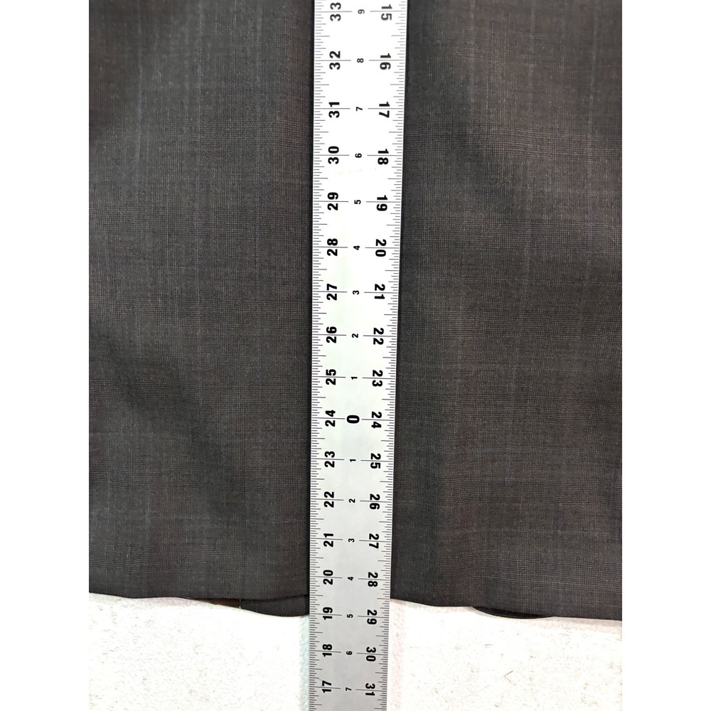 Joseph Abboud 40S 32x28 2pc Pant Suit Gray 100% Wool All Season Two Button - Picture 9 of 16